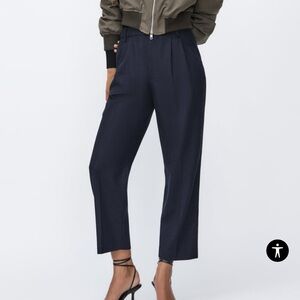 Zara Pinstripe Ankle Pants